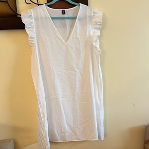 Shein Curve White Dress